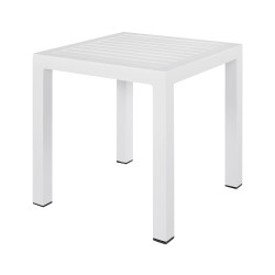 Τραπεζι αλουμινιου qiana hm5402.01 λευκο 45x45x45,5υ εκ. **