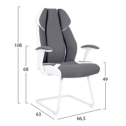 Πολυθρονα zahara hm1102 σε γκρι χρωμα 63x64x107cm ** Πολυθρονα zahara hm1102 σε γκρι χρωμα 63x64x107cm **