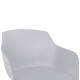 ΚΑΡΕΚΛΑ ΤΡΑΠΕΖΑΡΙΑΣ LUCIE HM8242.01 ΛΕΥΚΗ ΜΕ ΜΕΤΑΛΛΙΚΑ ΠΟΔΙΑ 56Χ57Χ80 ΕΚ - 2τεμ **