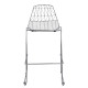 Σκαμπω bar μεταλλικο hm5465.100 lux χρωμιου 57x56,5x107 εκ. **