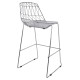Σκαμπω bar μεταλλικο hm5465.100 lux χρωμιου 57x56,5x107 εκ. **
