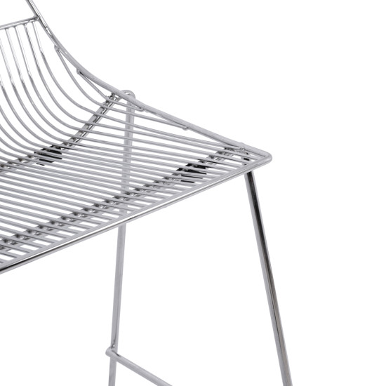 Σκαμπω bar μεταλλικο hm5465.100 lux χρωμιου 57x56,5x107 εκ. **