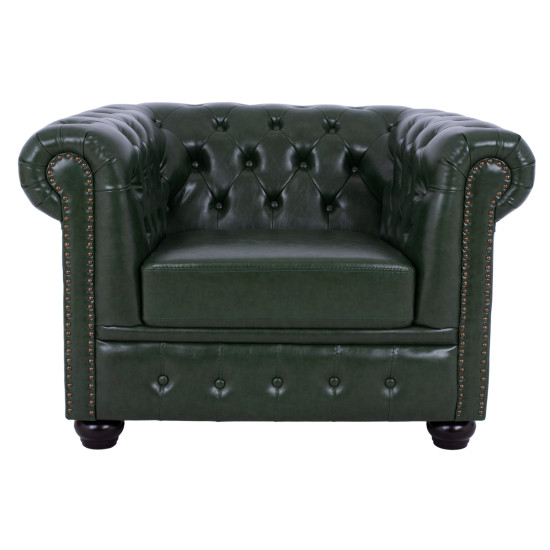 Πολυθρονα t.chesterfield polina hm3011.08 pu κυπαρισσι 106x87x70y εκ. **