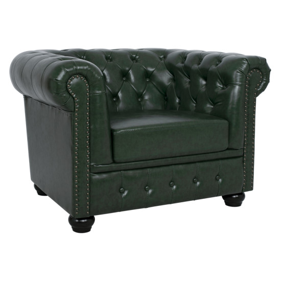Πολυθρονα t.chesterfield polina hm3011.08 pu κυπαρισσι 106x87x70y εκ. **