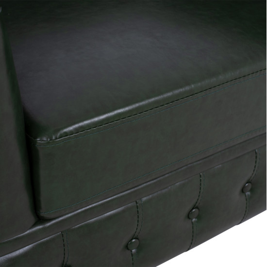 Πολυθρονα t.chesterfield polina hm3011.08 pu κυπαρισσι 106x87x70y εκ. **