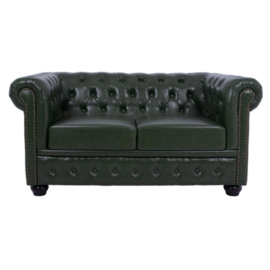 Καναπεσ 2θεσιοσ t.chesterfield hm3010.08 τεχνοδερμα κυπαρισσι 150x90x72 εκ. **