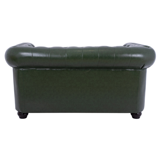 Καναπεσ 2θεσιοσ t.chesterfield hm3010.08 τεχνοδερμα κυπαρισσι 150x90x72 εκ. **
