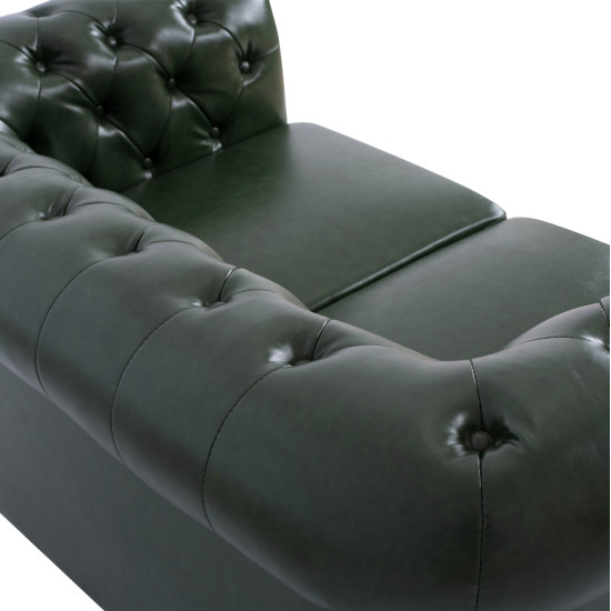 Καναπεσ 2θεσιοσ t.chesterfield hm3010.08 τεχνοδερμα κυπαρισσι 150x90x72 εκ. **