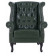 Πολυθρονα-μπερζερα t.chesterfield polina hm0053.08 pu κυπαρισσι 83x79x104 εκ **