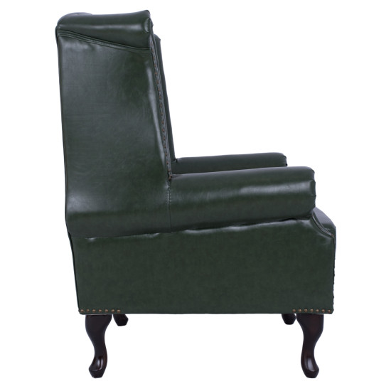 Πολυθρονα-μπερζερα t.chesterfield polina hm0053.08 pu κυπαρισσι 83x79x104 εκ **