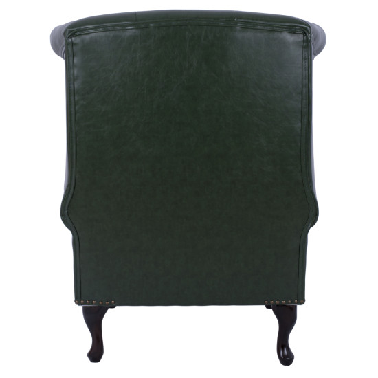 Πολυθρονα-μπερζερα t.chesterfield polina hm0053.08 pu κυπαρισσι 83x79x104 εκ **
