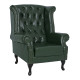 Πολυθρονα-μπερζερα t.chesterfield polina hm0053.08 pu κυπαρισσι 83x79x104 εκ **