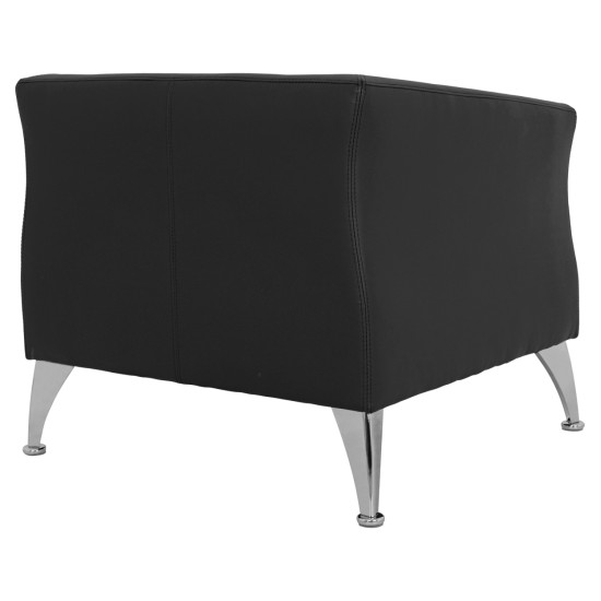 Πολυθρονα kiana hm3122.11 με μαυρο pu 80x75x71 εκ. **