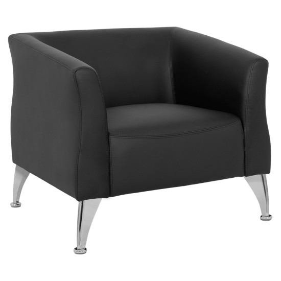 Πολυθρονα kiana hm3122.11 με μαυρο pu 80x75x71 εκ. **