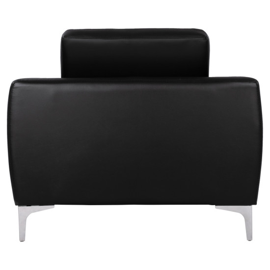 Πολυθρονα kenzie hm3121.11 με μαυρο pu 89x81x81 εκ. **