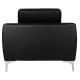 Πολυθρονα kenzie hm3121.11 με μαυρο pu 89x81x81 εκ. **