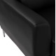 Πολυθρονα kenzie hm3121.11 με μαυρο pu 89x81x81 εκ. **