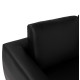 Πολυθρονα kenzie hm3121.11 με μαυρο pu 89x81x81 εκ. **