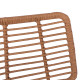 Σκαμπο μεταλλικο με μαξιλαρι allegra hm5455 με wicker μπεζ 46,5x55x117,5υ εκ. **