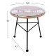 Σετ εξωτερικου χωρου 3τμχ allegra hm10335 μπεζ wicker-μεταλλο **