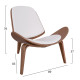 Πολυθρονα superior plus hm1128.03 φυσικο με λευκο μαξιλαρι pu 89x83x76yεκ. **