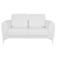 Καναπεσ 2θεσιοσ kενζιε hm3121.22 με λευκο pu 142x81x81 εκ. **