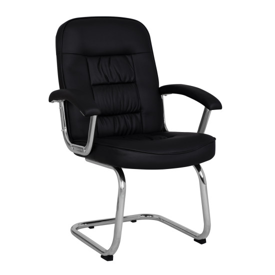 ΚΑΡΕΚΛΑ ΣΥΝΕΡΓΑΣΙΑΣ AMBREY HM1114 ΜΕ ΜΑΥΡΟ PU ΜΕ ΒΑΣΗ ΧΡΩΜΙΟΥ 61.5x62x98 cm. - 2τεμ ** ΚΑΡΕΚΛΑ ΣΥΝΕΡΓΑΣΙΑΣ AMBREY HM1114 ΜΕ ΜΑΥΡΟ PU ΜΕ ΒΑΣΗ ΧΡΩΜΙΟΥ 61.5x62x98 cm. - 2τεμ **