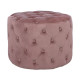 Σκαμπο kassie  σαπιο μηλο βελουδο τυπου chesterfield hm8406.02 φ60x43υ εκ. **