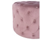 Σκαμπο kassie  σαπιο μηλο βελουδο τυπου chesterfield hm8406.02 φ60x43υ εκ. **
