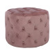 Σκαμπο kassie  σαπιο μηλο βελουδο τυπου chesterfield hm8406.02 φ60x43υ εκ. **