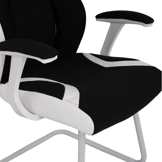 Πολυθρονα zahara hm1102.02 σε χρωμα μαυρο με ασπρο 66,5x63x108cm ** Πολυθρονα zahara hm1102.02 σε χρωμα μαυρο με ασπρο 66,5x63x108cm **