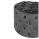 Σκαμπο kassie  γκρι βελουδο τυπου chesterfield hm8406.01 φ60x43υ εκ. **