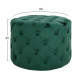 Σκαμπο kassie κυπαρισσι βελουδο τυπου chesterfield hm8406.03 φ60x43υ εκ. **