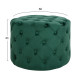 Σκαμπο kassie κυπαρισσι βελουδο τυπου chesterfield hm8406.03 φ60x43υ εκ. **