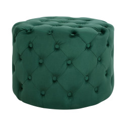 Σκαμπο kassie κυπαρισσι βελουδο τυπου chesterfield hm8406.03 φ60x43υ εκ. **