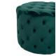 Σκαμπο kassie κυπαρισσι βελουδο τυπου chesterfield hm8406.03 φ60x43υ εκ. **