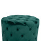 Σκαμπο kassie κυπαρισσι βελουδο τυπου chesterfield hm8406.03 φ60x43υ εκ. **