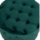 Σκαμπο kassie κυπαρισσι βελουδο τυπου chesterfield hm8406.03 φ60x43υ εκ. **