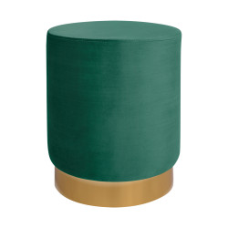 Σκαμπο levy κυπαρισσι βελουδο με χρυση βαση hm8408.03 φ35x43υ εκ. **