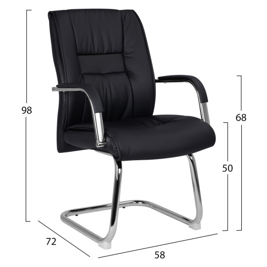 ΠΟΛΥΘΡΟΝΑ ΣΥΝΕΡΓΑΣΙΑΣ ANGEE HM1107.01 ΣΕ ΧΡΩΜΑ ΜΑΥΡΟ 58Χ72Χ98Yεκ. - 2τεμ **