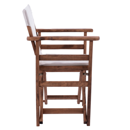 Καρεκλα σκηνοθετη λημνοσ καρυδι πανι εκρου textilene hm10368.60 57x54x88,5 εκ. ** Καρεκλα σκηνοθετη λημνοσ καρυδι πανι εκρου textilene hm10368.60 57x54x88,5 εκ. **