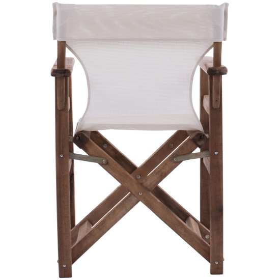 Καρεκλα σκηνοθετη λημνοσ καρυδι πανι εκρου textilene hm10368.60 57x54x88,5 εκ. ** Καρεκλα σκηνοθετη λημνοσ καρυδι πανι εκρου textilene hm10368.60 57x54x88,5 εκ. **