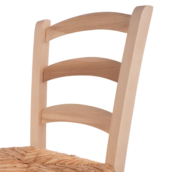 Καρεκλα αβαφη παροσ απο μασιφ ξυλο οξιασ με ψαθα hm10379.02 ** Καρεκλα αβαφη παροσ απο μασιφ ξυλο οξιασ με ψαθα hm10379.02 **