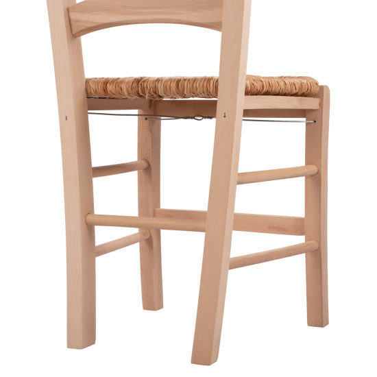 Καρεκλα αβαφη παροσ απο μασιφ ξυλο οξιασ με ψαθα hm10379.02 ** Καρεκλα αβαφη παροσ απο μασιφ ξυλο οξιασ με ψαθα hm10379.02 **