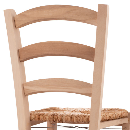 Καρεκλα αβαφη παροσ απο μασιφ ξυλο οξιασ με ψαθα hm10379.02 ** Καρεκλα αβαφη παροσ απο μασιφ ξυλο οξιασ με ψαθα hm10379.02 **