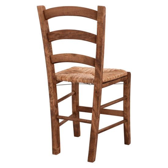 Καρεκλα καρυδι εμποτισμοσ παροσ με ψαθα hm10379.01 ** Καρεκλα καρυδι εμποτισμοσ παροσ με ψαθα hm10379.01 **