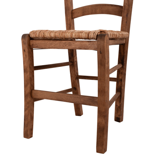 Καρεκλα καρυδι εμποτισμοσ παροσ με ψαθα hm10379.01 ** Καρεκλα καρυδι εμποτισμοσ παροσ με ψαθα hm10379.01 **