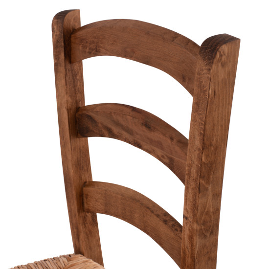 Καρεκλα καρυδι εμποτισμοσ παροσ με ψαθα hm10379.01 ** Καρεκλα καρυδι εμποτισμοσ παροσ με ψαθα hm10379.01 **