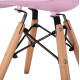 ΚΑΡΕΚΛΑ TWIST KID ΤΜΧ.HM8453.05 ΞΥΛΙΝΑ ΠΟΔΙΑ & ΚΑΘΙΣΜΑ ΡΟΖ PP 30,5Χ33Χ59 ΕΚ - 4τεμ **