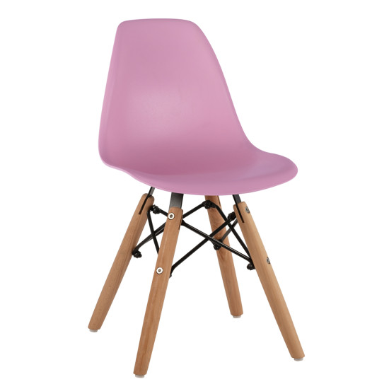 ΚΑΡΕΚΛΑ TWIST KID ΤΜΧ.HM8453.05 ΞΥΛΙΝΑ ΠΟΔΙΑ & ΚΑΘΙΣΜΑ ΡΟΖ PP 30,5Χ33Χ59 ΕΚ - 4τεμ **